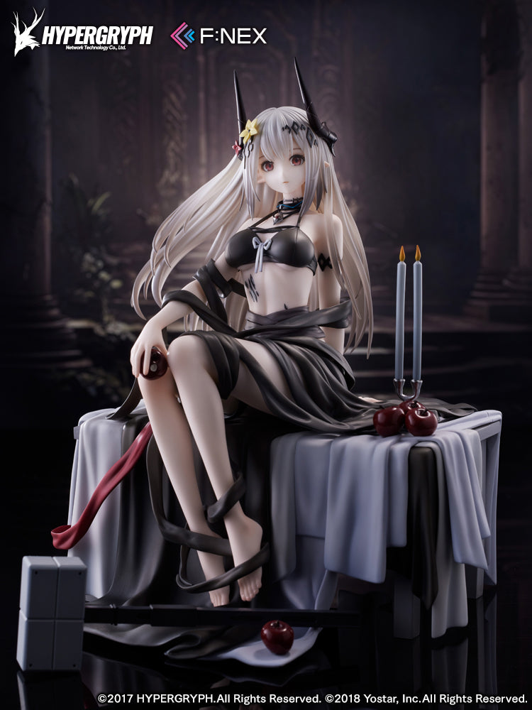 furyu-f-nex-arknights-mudrock-dn06-1-7-figur-schwarzes-kleid image 1