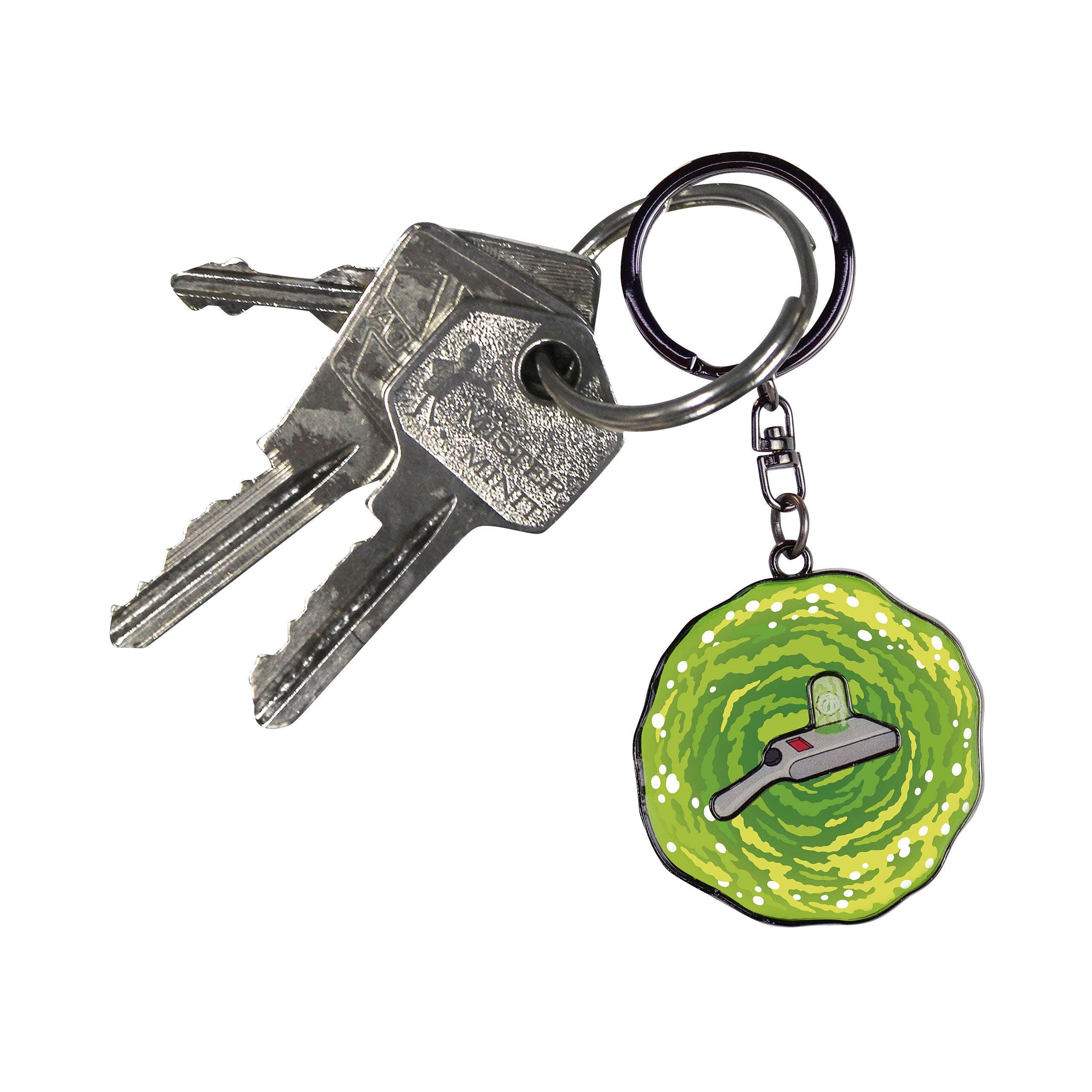 rick-and-morty-portal-gun-schl-sselanh-nger-metall image 2