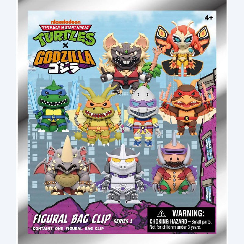 godzilla-tmnt-x-godzilla-3d-foam-taschenanh-nger-blind-box image 2