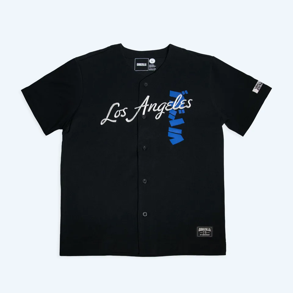 godzilla-baseball-collection-los-angeles-jersey-schwarz-100-cotton image 1