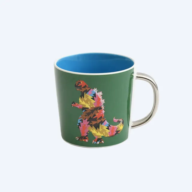 godzilla-the-art-tasse-keramik-gr-n-blau-abstrakt image 1