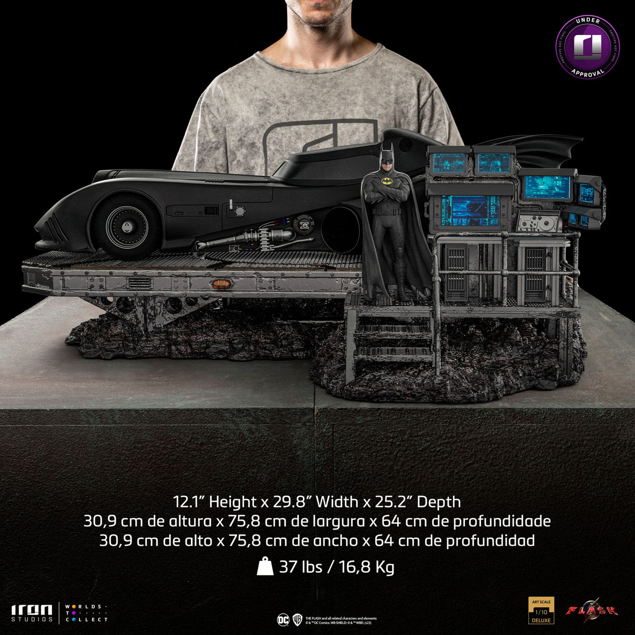 elbenwald-dc-comics-the-flash-batmobile-statue-1-10-deluxe image 5