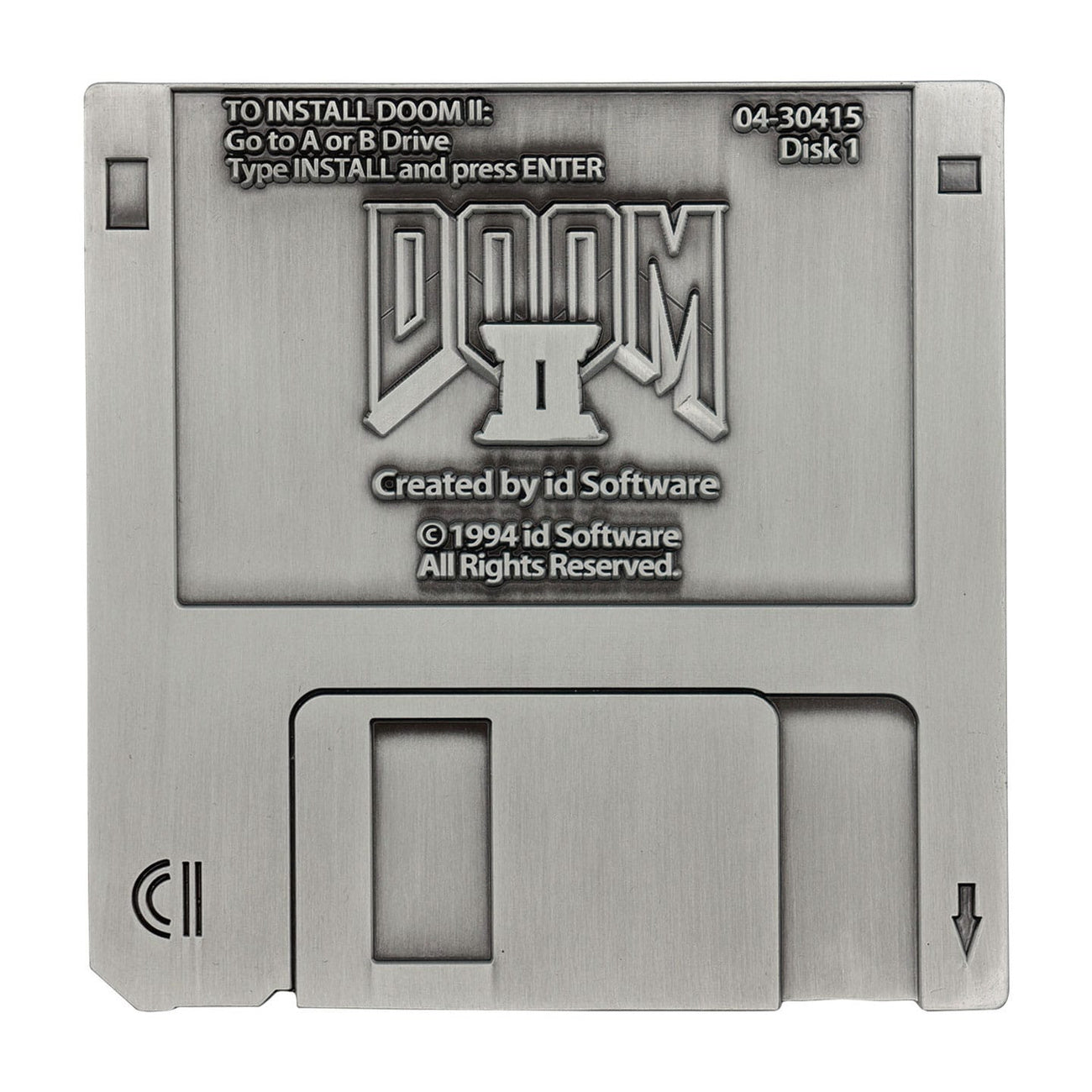 doom-2-arena-floppy-disk-metall-replik-limited-edition-gamer image 1