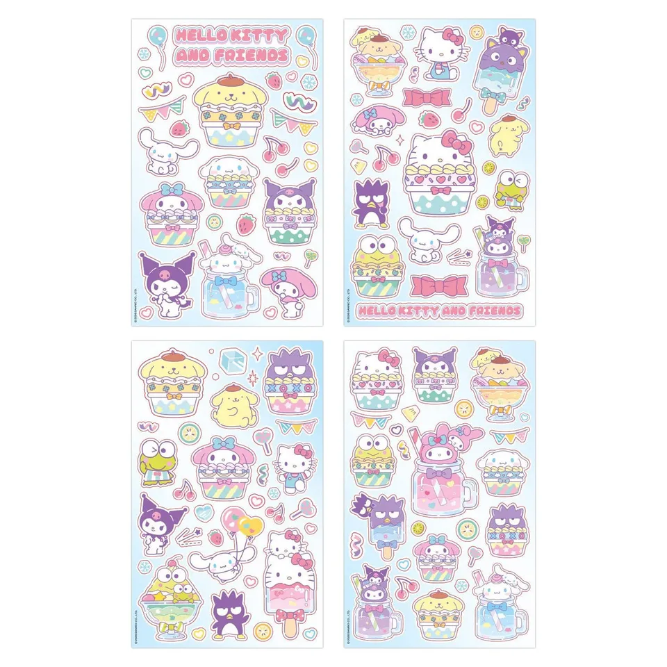 hello-kitty-friends-cupcake-sticker-set-aufkleber image 1