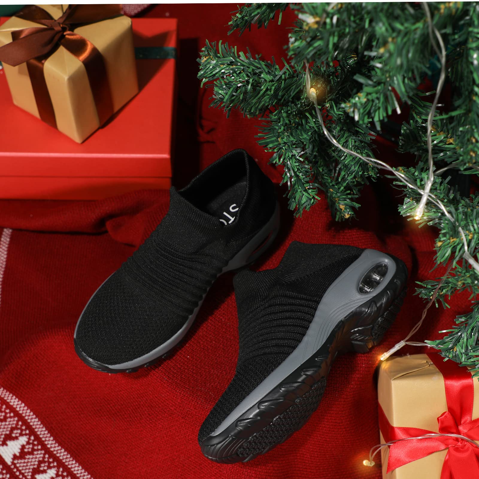 hkr-damen-sneaker-slip-on-schwarz-39-memory-foam image 2