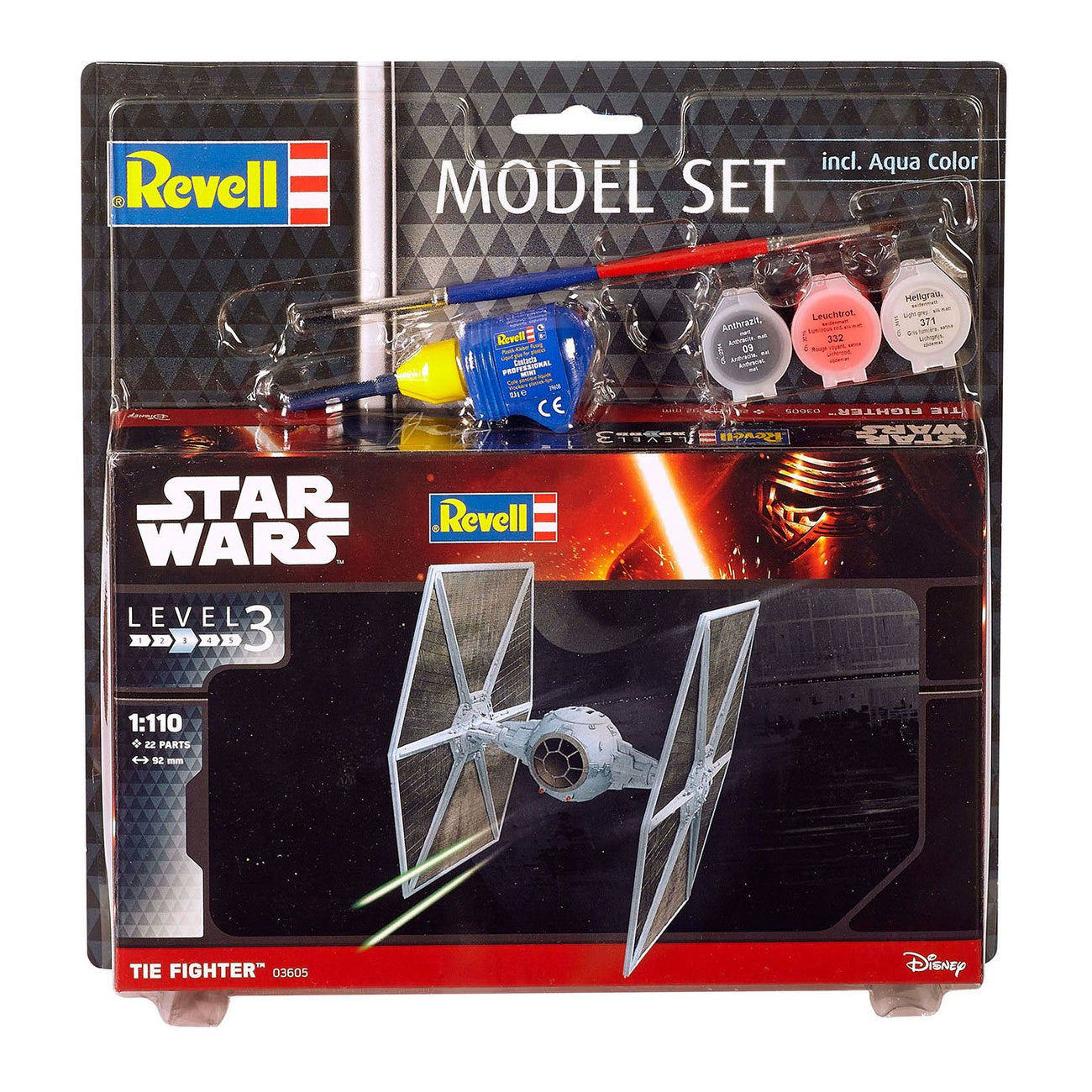 star-wars-tie-fighter-modellbausatz-1-110-9-cm-22-teile image 2