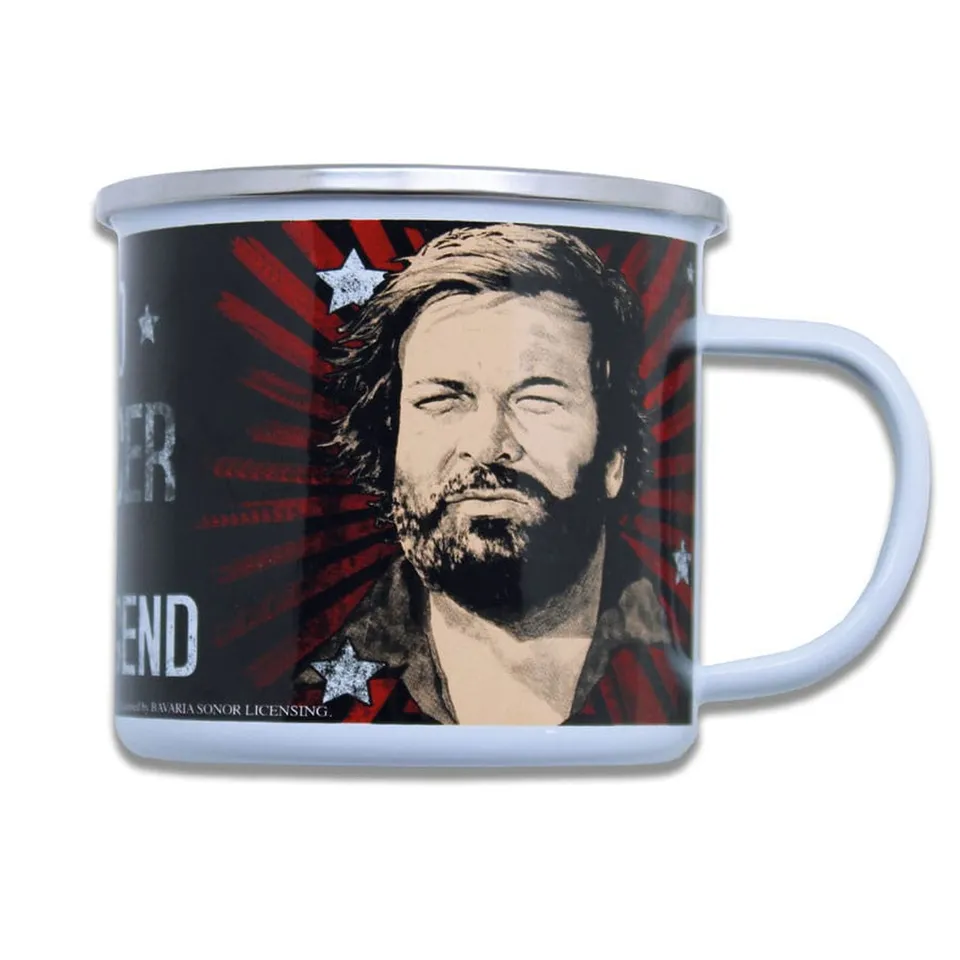 bud-spencer-emaille-tasse-the-legend-500-ml-metall image 1