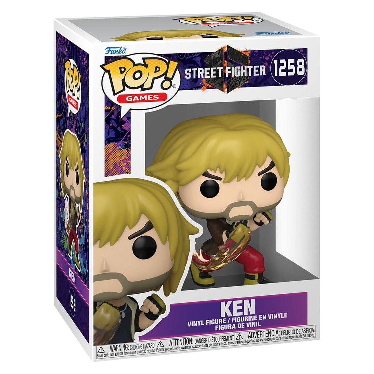 street-fighter-6-pop-games-ken-vinyl-figur-9-cm image 2