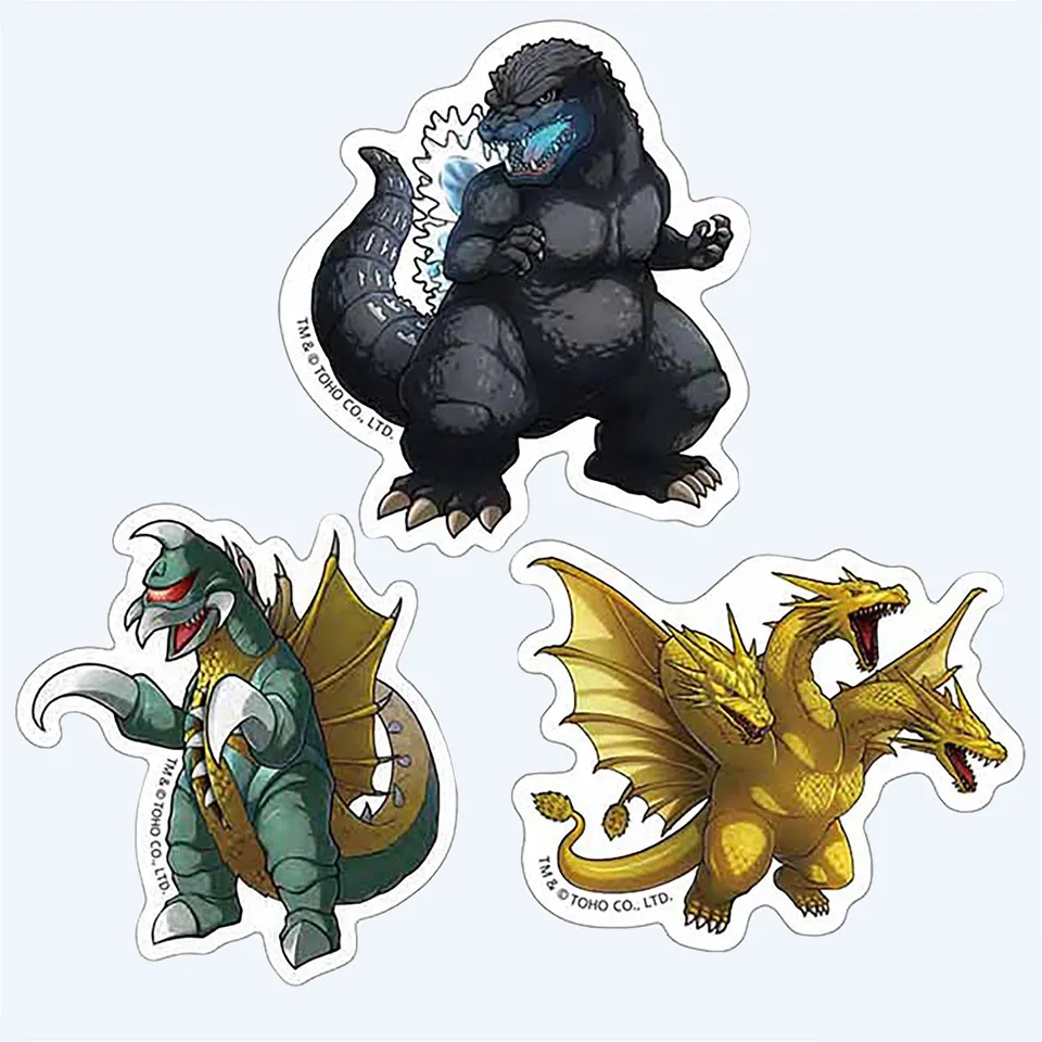 godzilla-sticker-set-be-battle-line-3-blatt-japan image 1