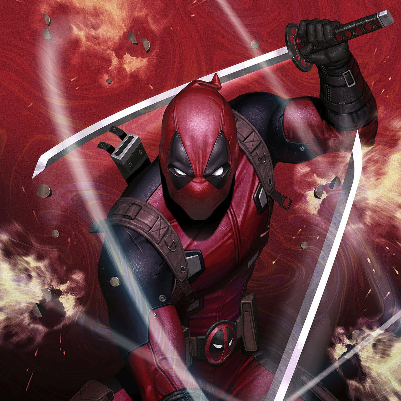 elbenwald-marvel-deadpool-1-kunstdruck-61x41cm-ungerahmt image 4