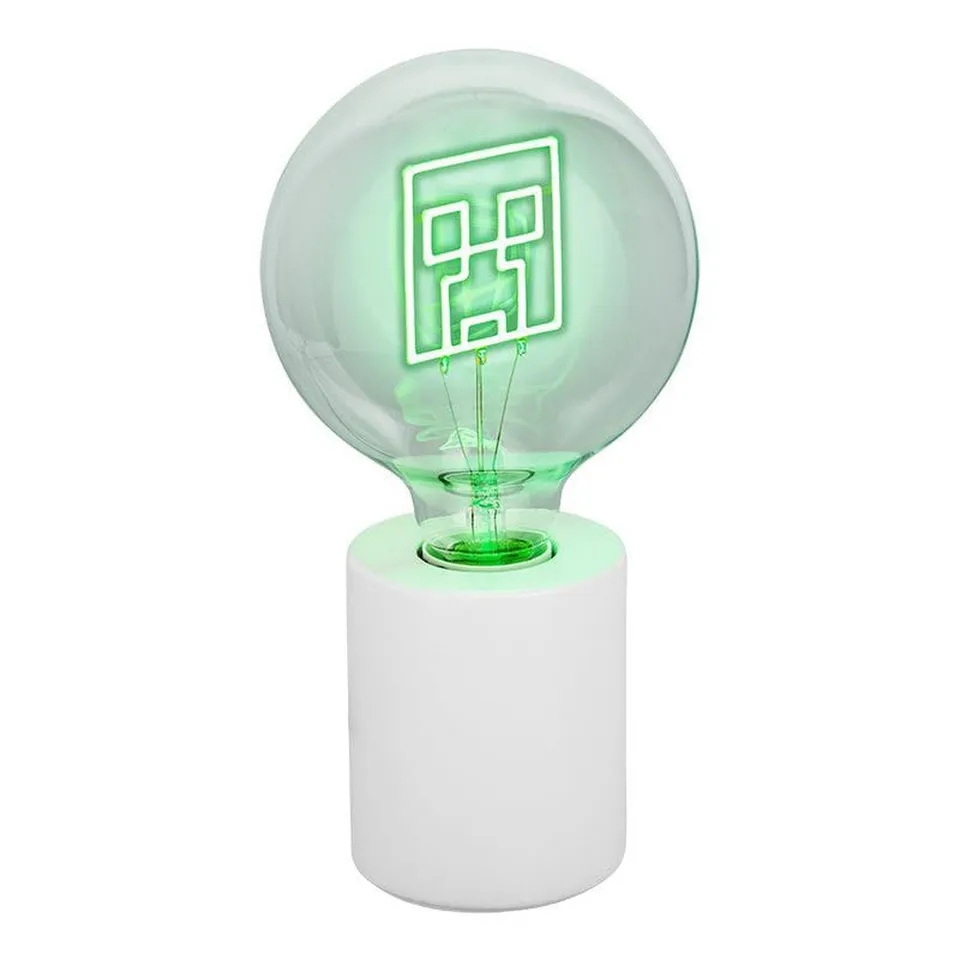 minecraft-neon-led-lampe-creeper-gaming-deko image 1