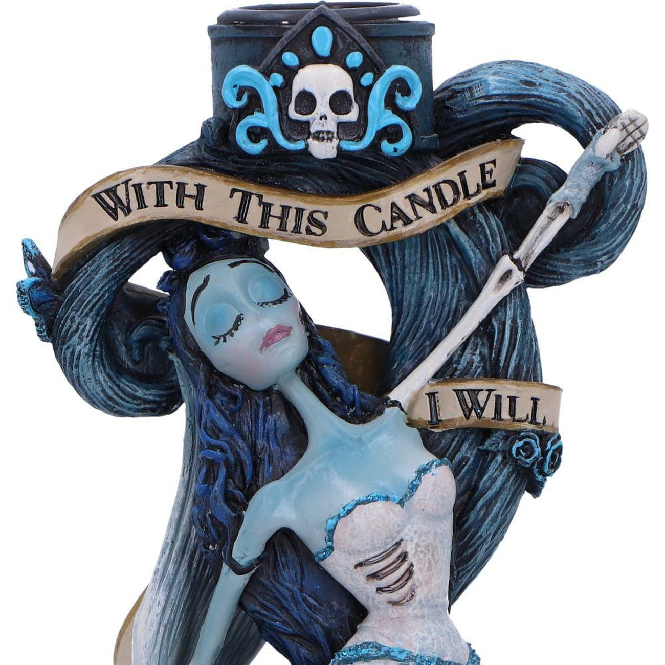 elbenwald-corpse-bride-with-this-candle-vow-kerzenst-nder-19-cm image 5