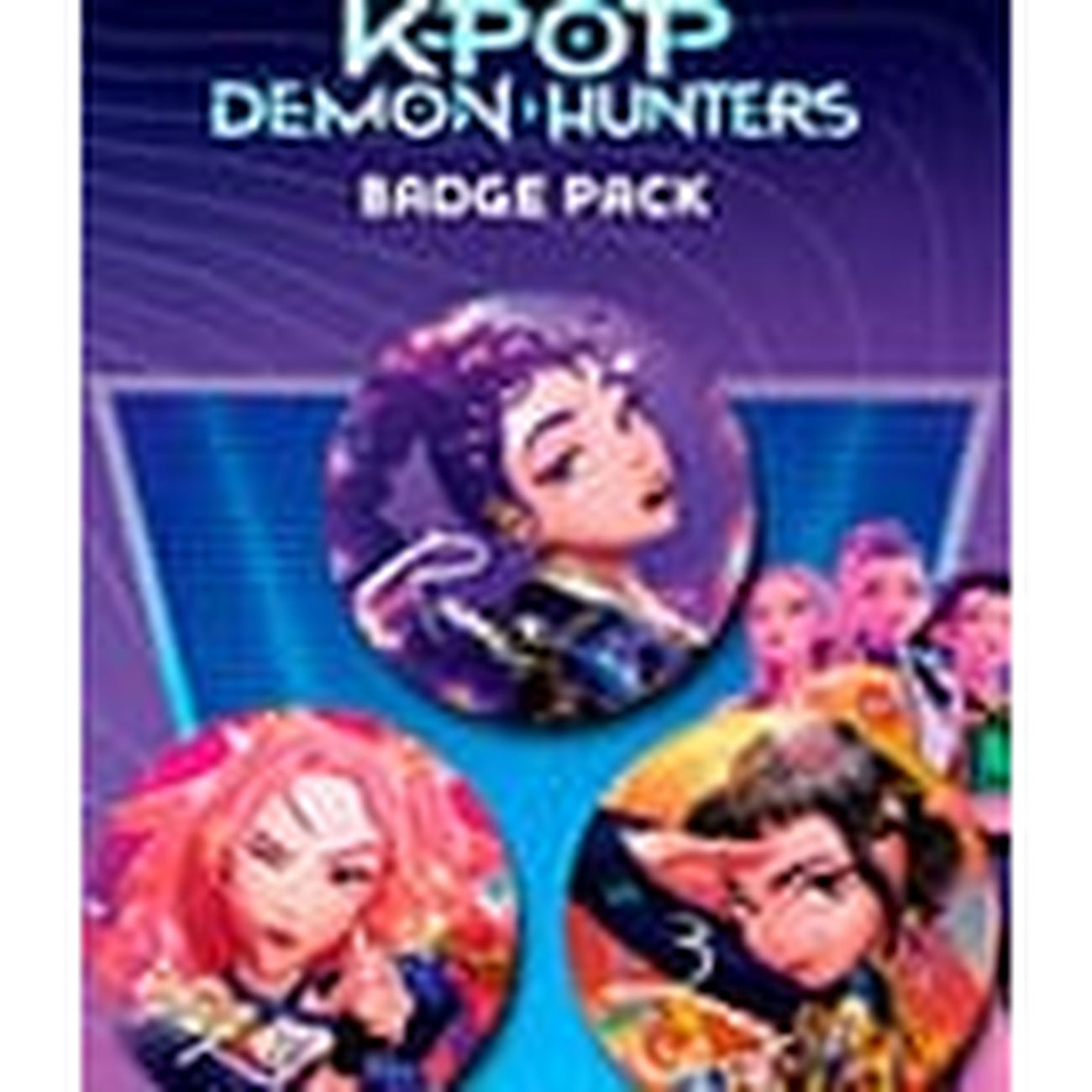 elbenwald-kpop-demon-hunters-buttons-3er-pack-anstecker-2-5-cm image 2