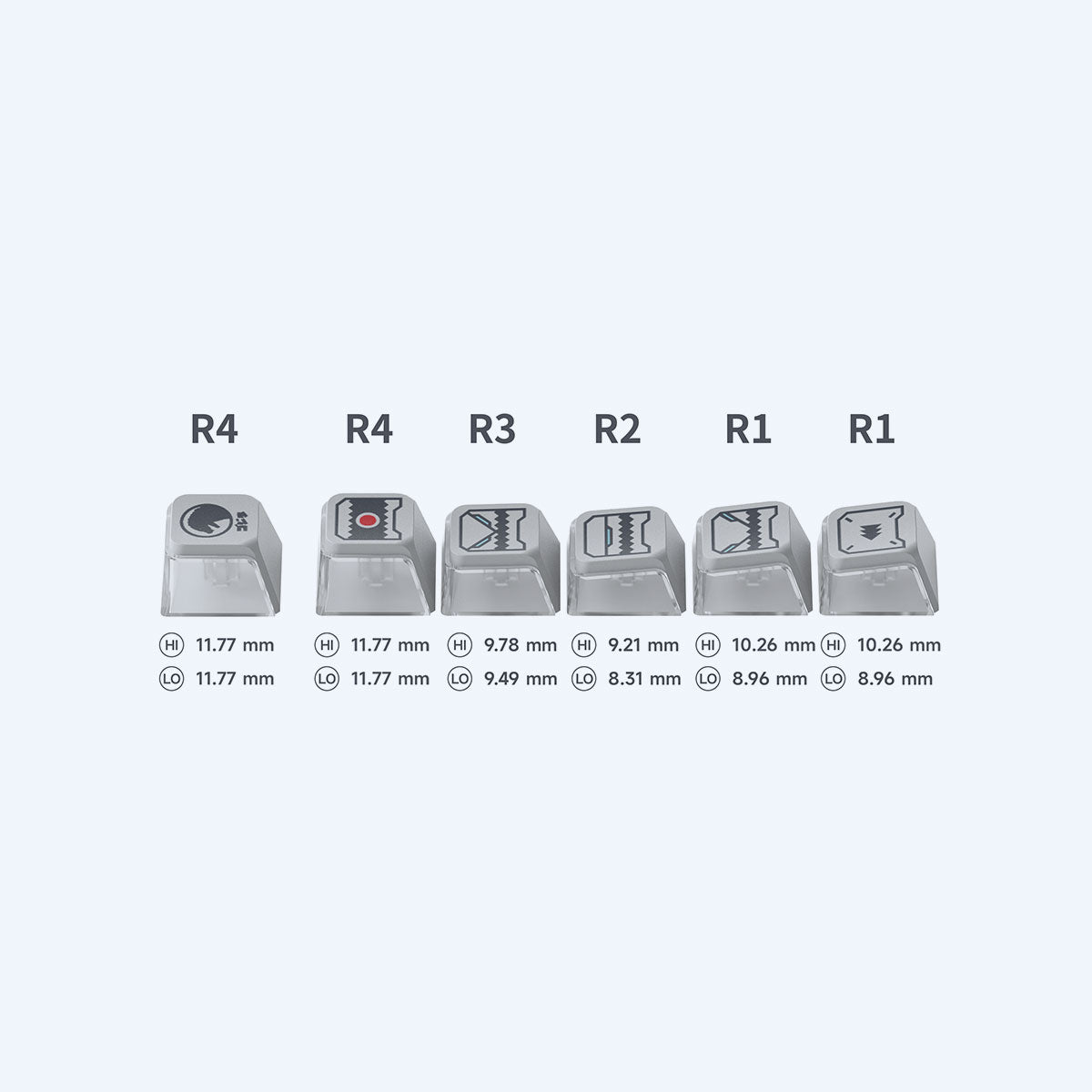 godzilla-mechagodzilla-keycap-set-tastaturkappen-157-wei image 3