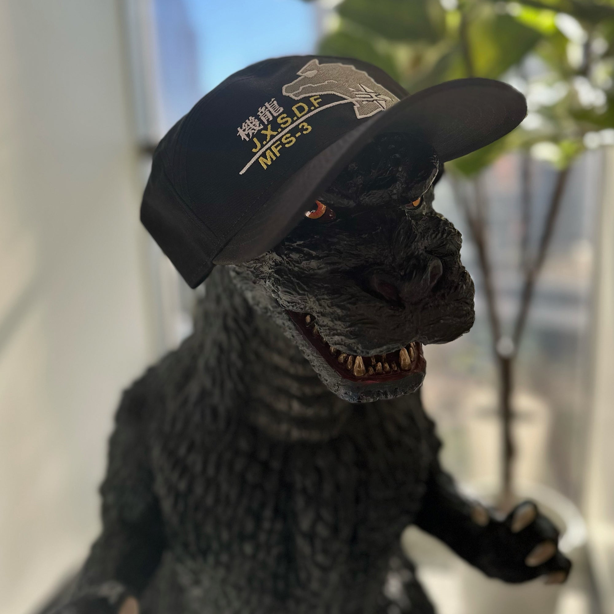godzilla-jxsdf-kiryu-snapback-cap-schwarz-baumwolle image 6