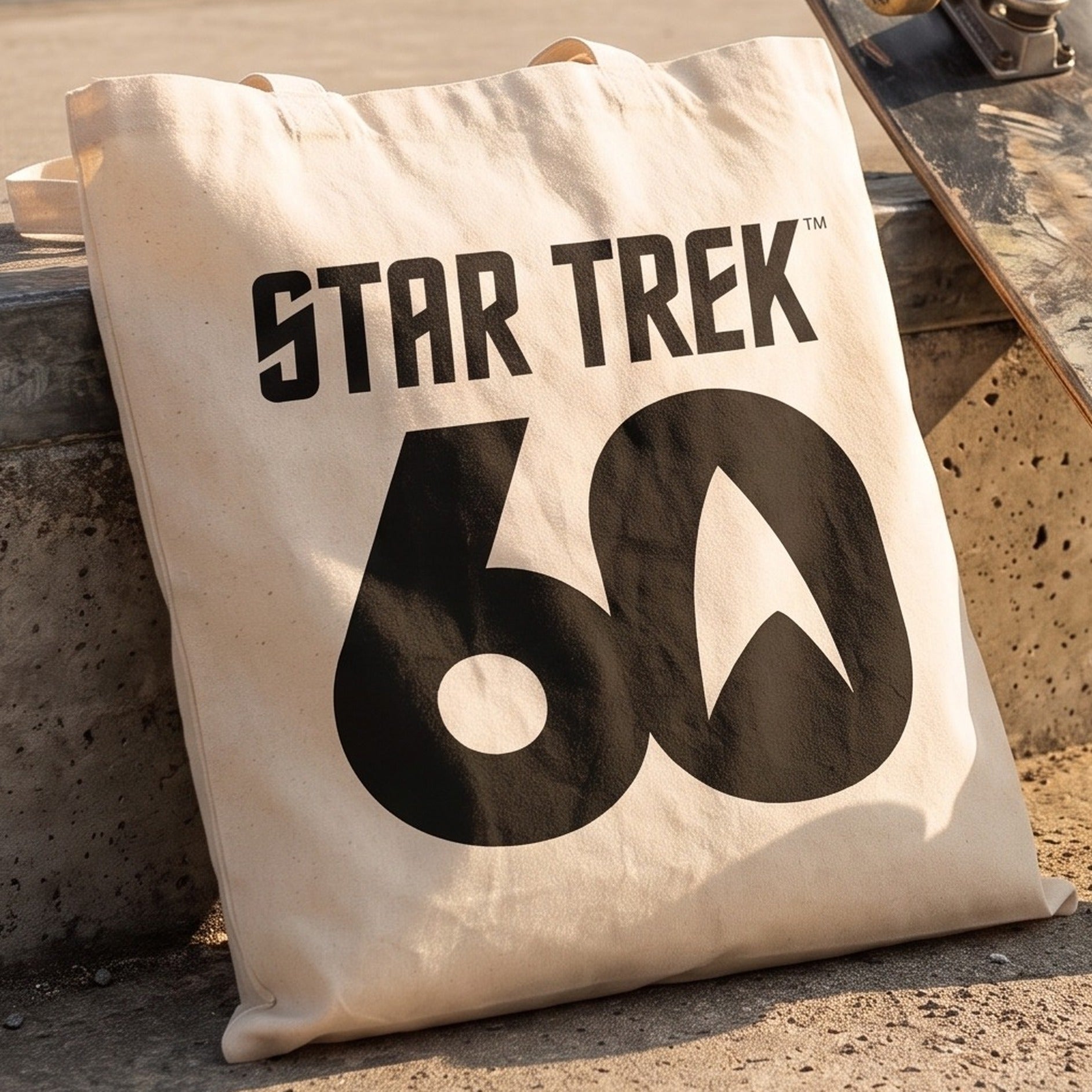 elbenwald-star-trek-60-jahre-jutebeutel-beige-38x40-cm image 1