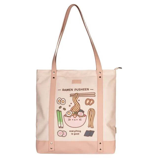 elbenwald-pusheen-sushi-roll-premium-stofftasche-baumwolle image 1