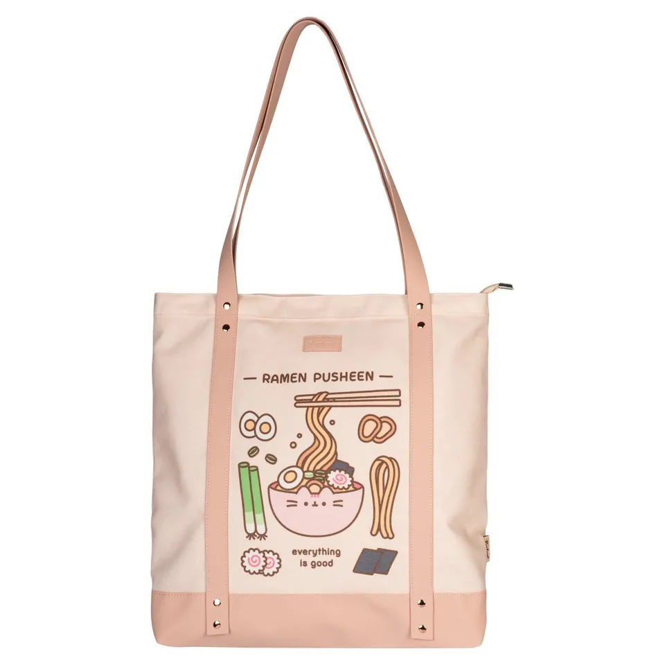 elbenwald-pusheen-sushi-roll-premium-stofftasche-baumwolle image 1