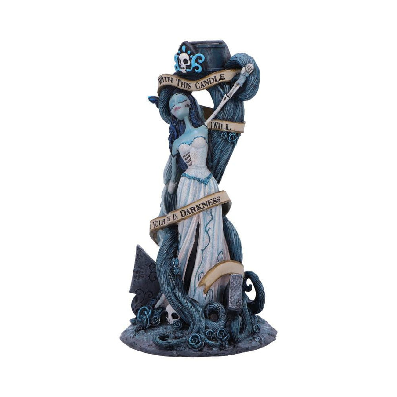 elbenwald-corpse-bride-with-this-candle-vow-kerzenst-nder-19-cm image 2