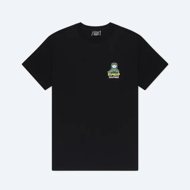 godzilla-apparel-youtooz-x-ripndip-tee-schwarz-nermal image 1