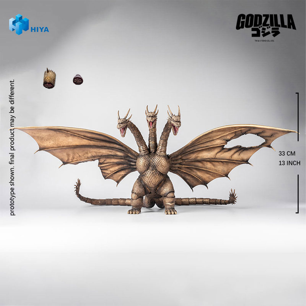 godzilla-king-ghidorah-1991-battle-damaged-figur-33-cm image 3