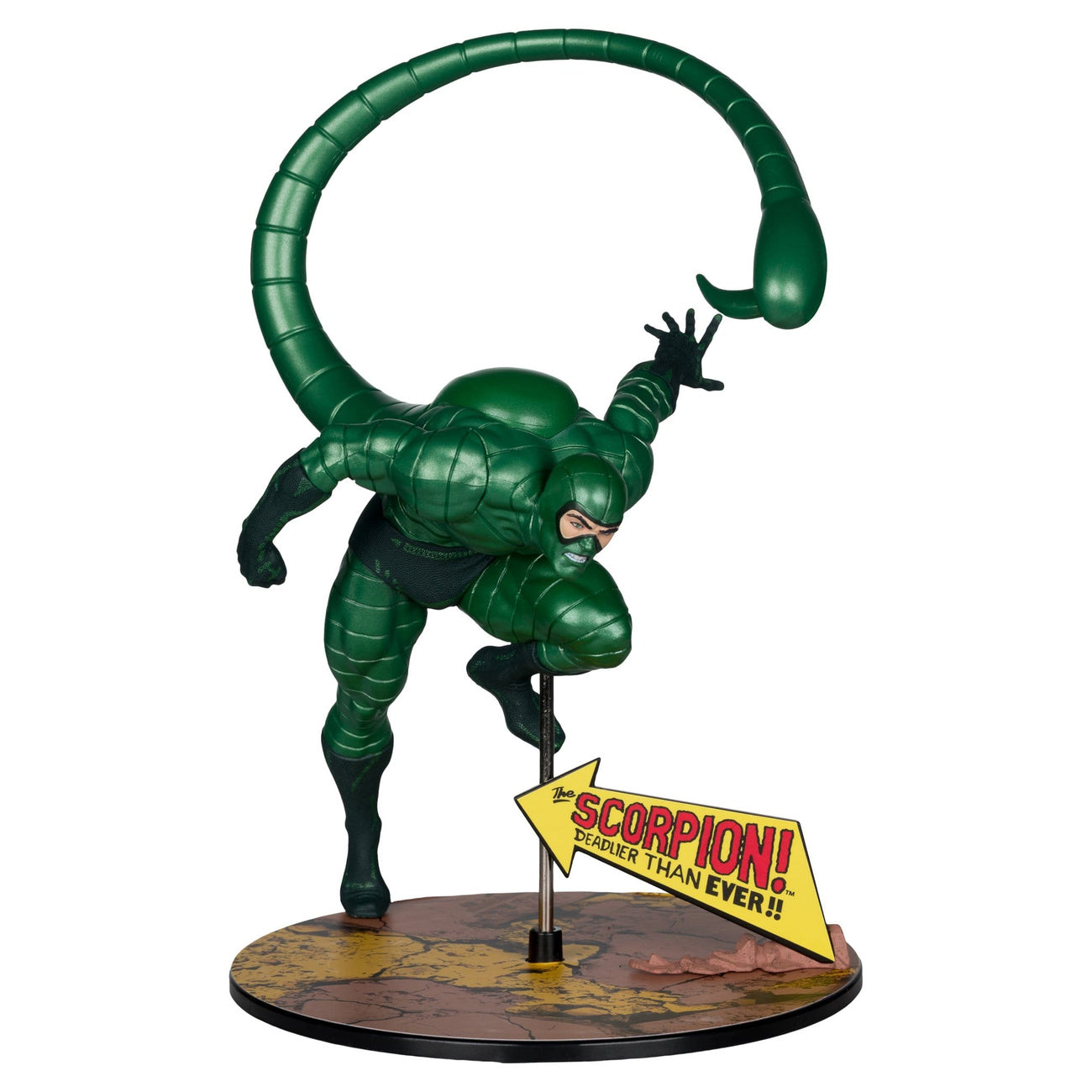 elbenwald-marvel-scorpion-metallic-pvc-statue-gold-label image 1