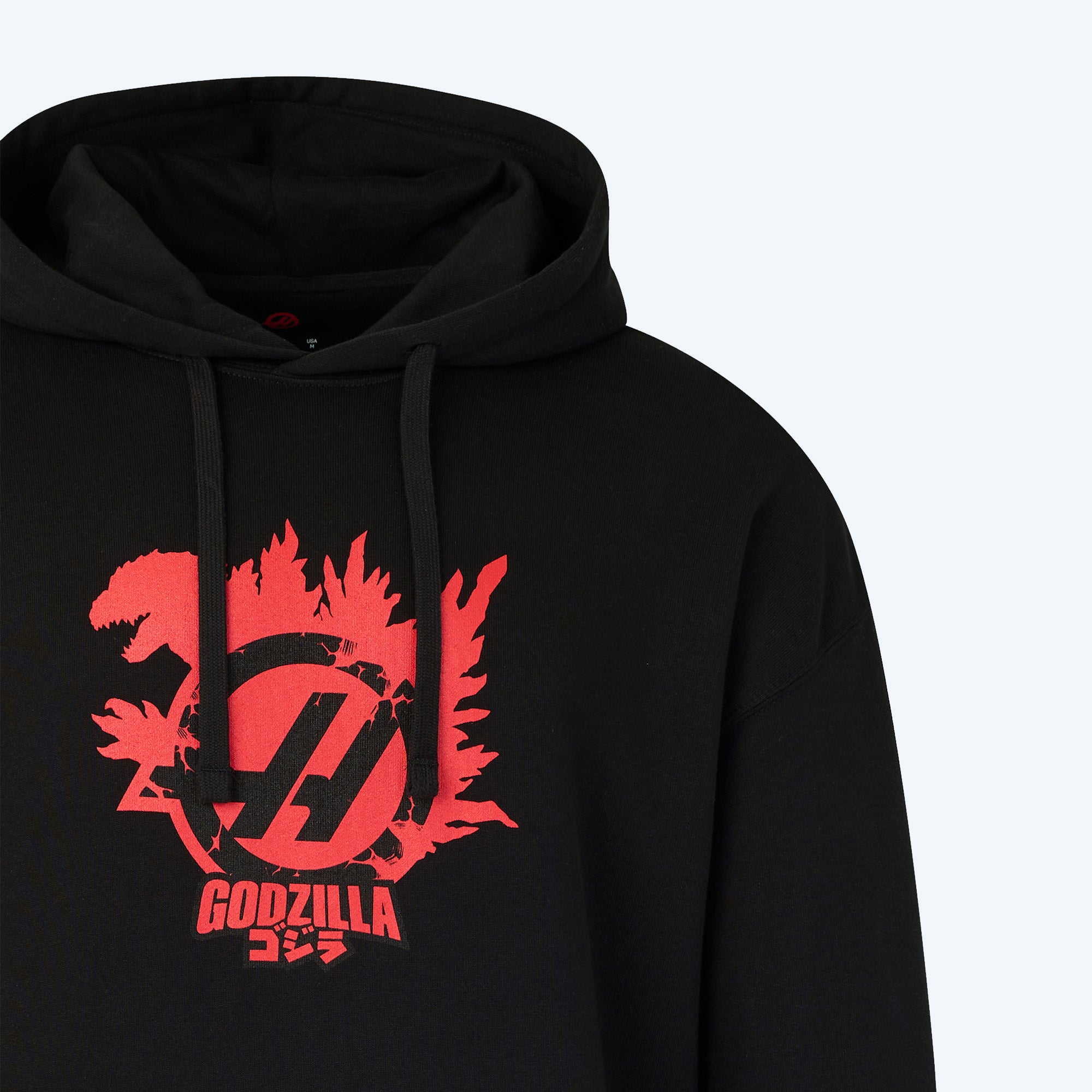 godzilla-x-haas-team-hoodie-schwarz-kapuzenpullover-baumwolle image 3