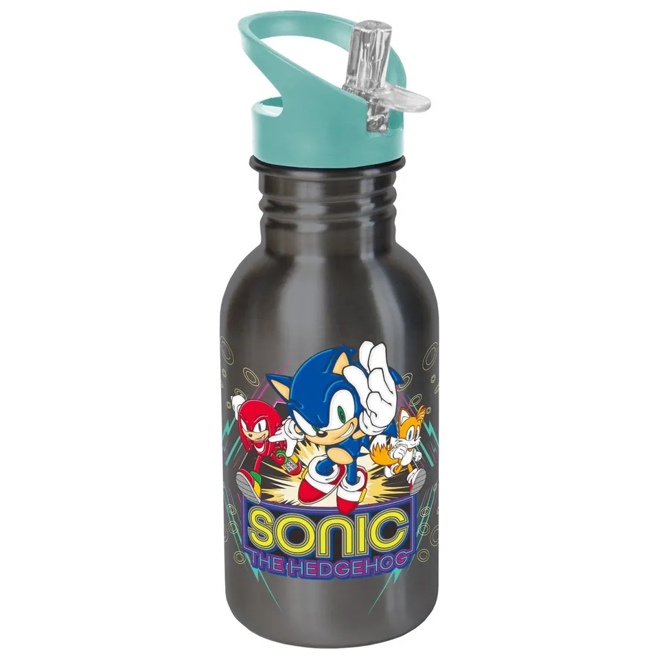 sonic-retro-sport-trinkflasche-500ml-edelstahl image 1