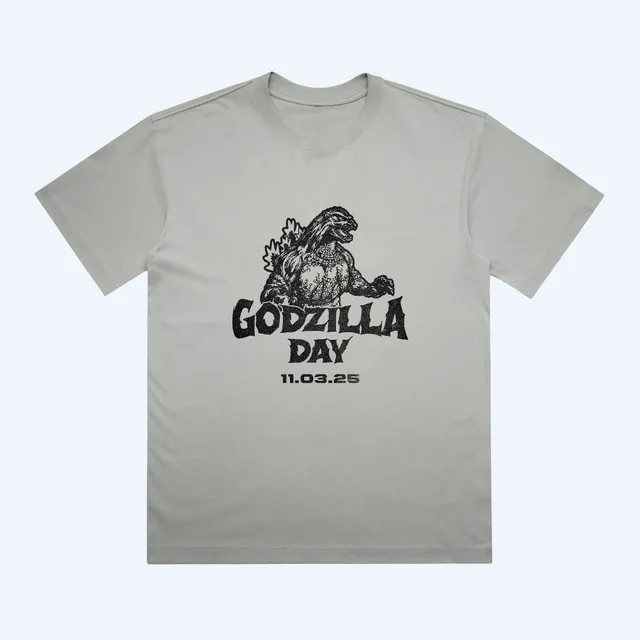 godzilla-day-2025-t-shirt-grau-baumwolle-collector-s-4xl image 1