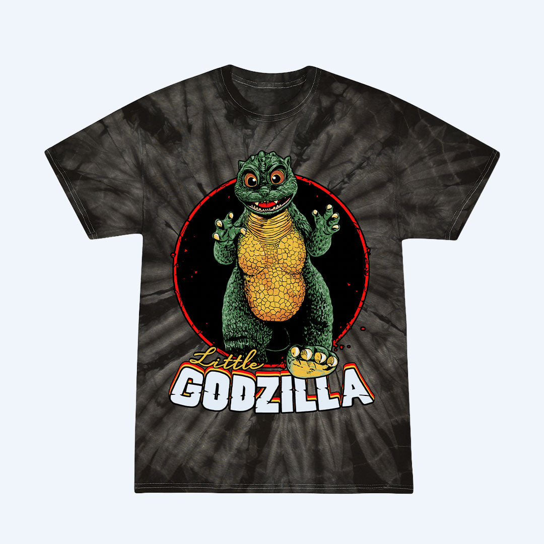 godzilla-apparel-little-godzilla-t-shirt-tie-dye-baumwolle-schwarz image 1