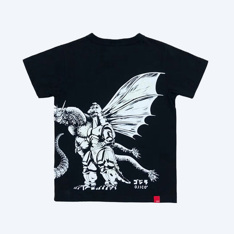 godzilla-ojico-glow-t-shirt-schwarz-monster-kinder image 2