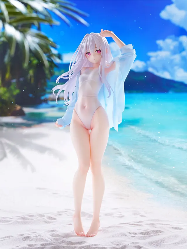 furyu-tenitol-tall-shiro-swimsuit-figur-mignon-works-badeanzug image 1