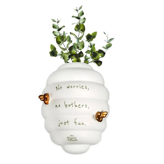 elbenwald-winnie-puuh-bienenstock-vase-11x9x15-cm-wandvase image 1