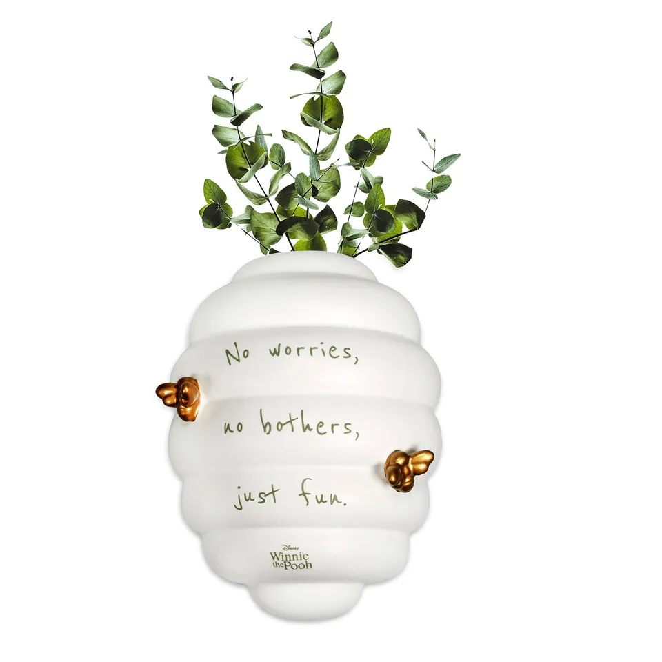 elbenwald-winnie-puuh-bienenstock-vase-11x9x15-cm-wandvase image 1