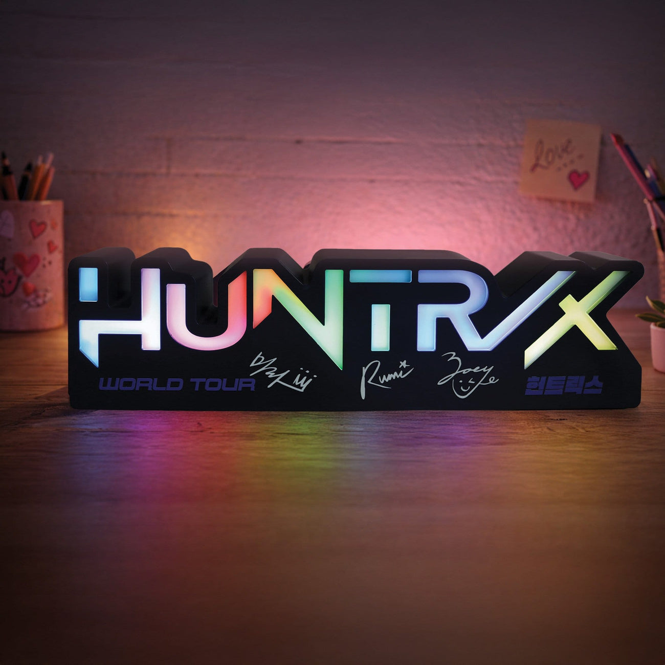 elbenwald-kpop-demon-hunters-huntr-x-logo-lampe-weiches-licht image 4
