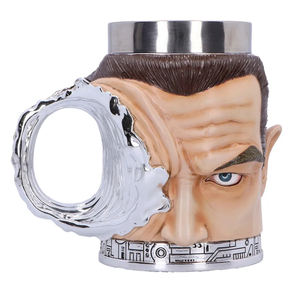 elbenwald-terminator-t-1000-krug-resin-handbemalt image 1