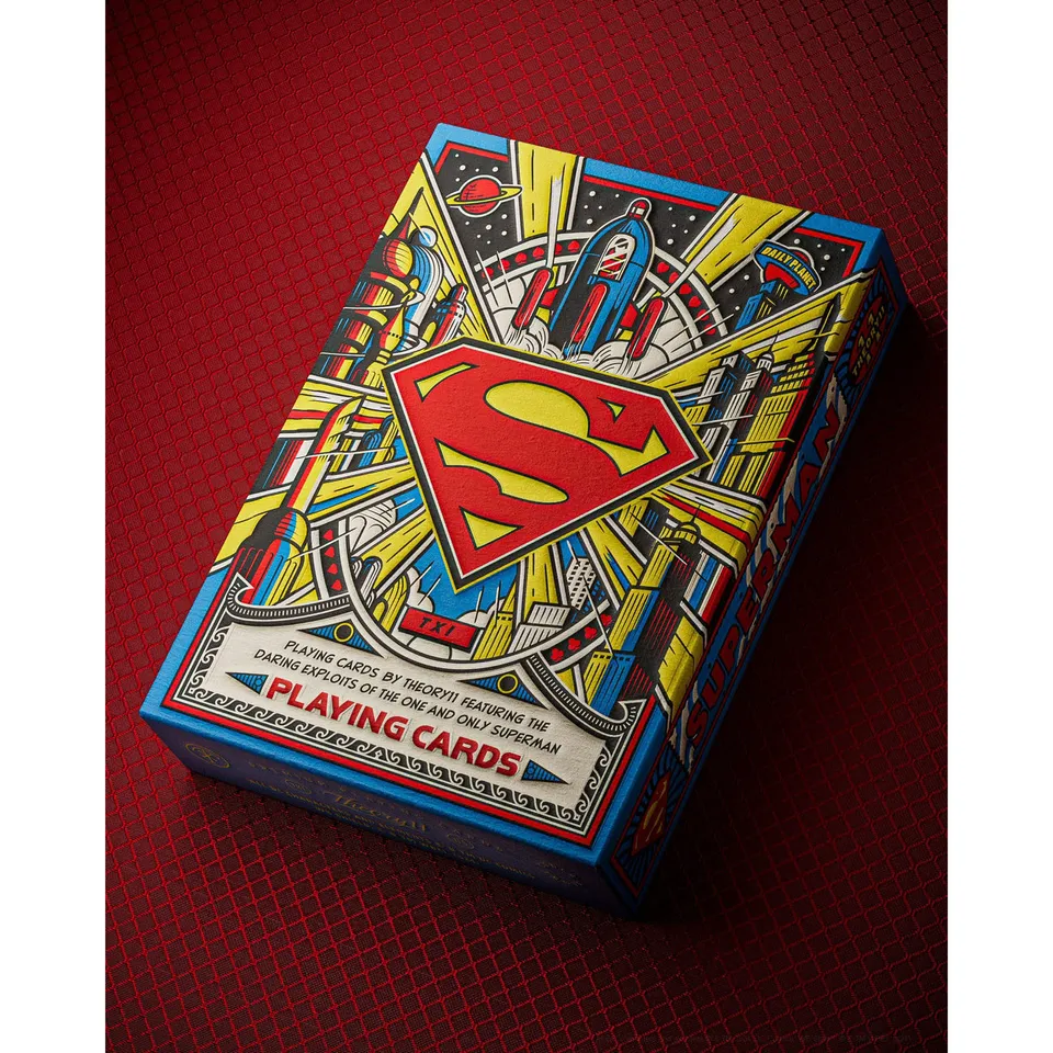 dc-comics-superman-the-man-of-steel-spielkarten-vintage-deck image 1