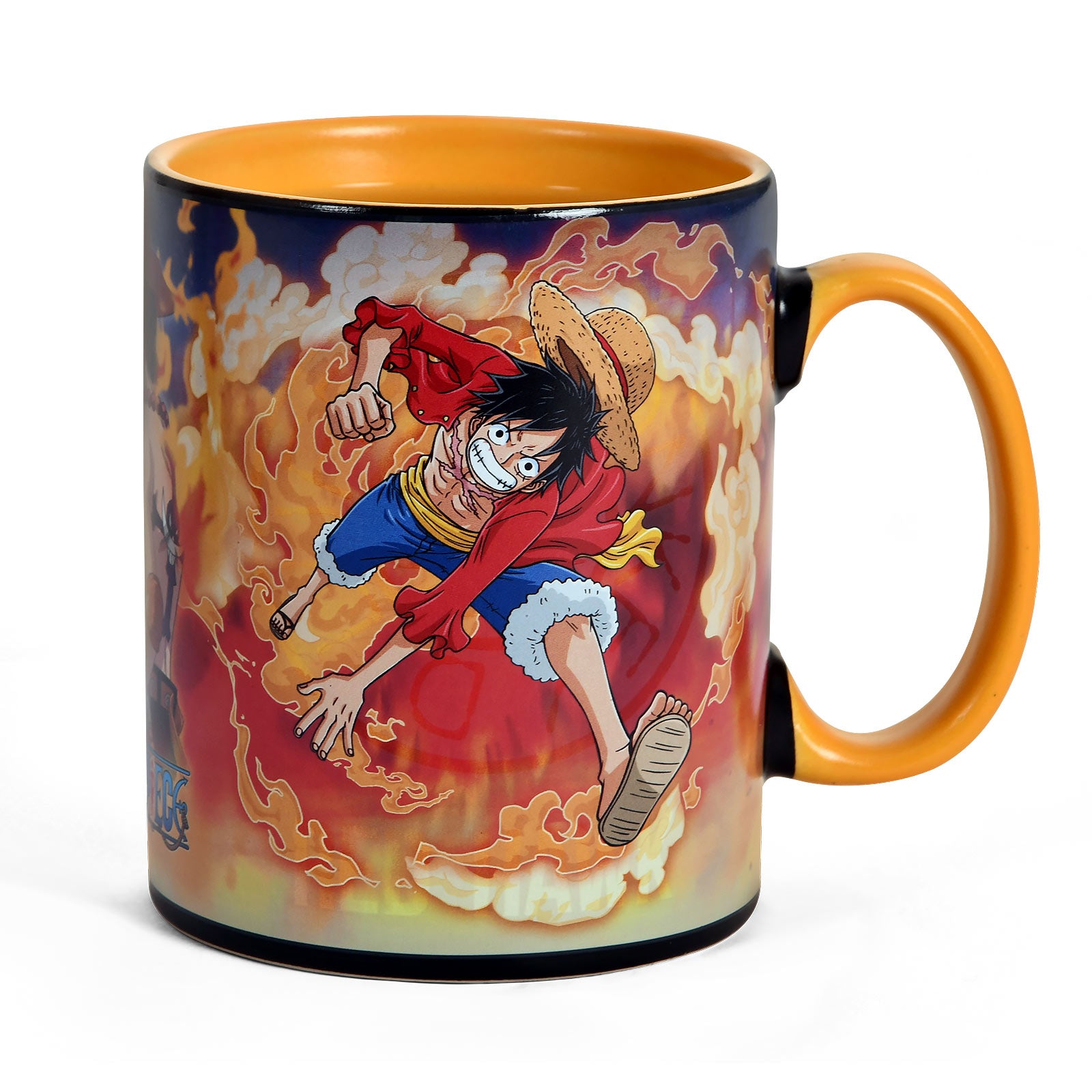 one-piece-sabo-ruffy-thermoeffekt-tasse-460-ml-schwarz image 1