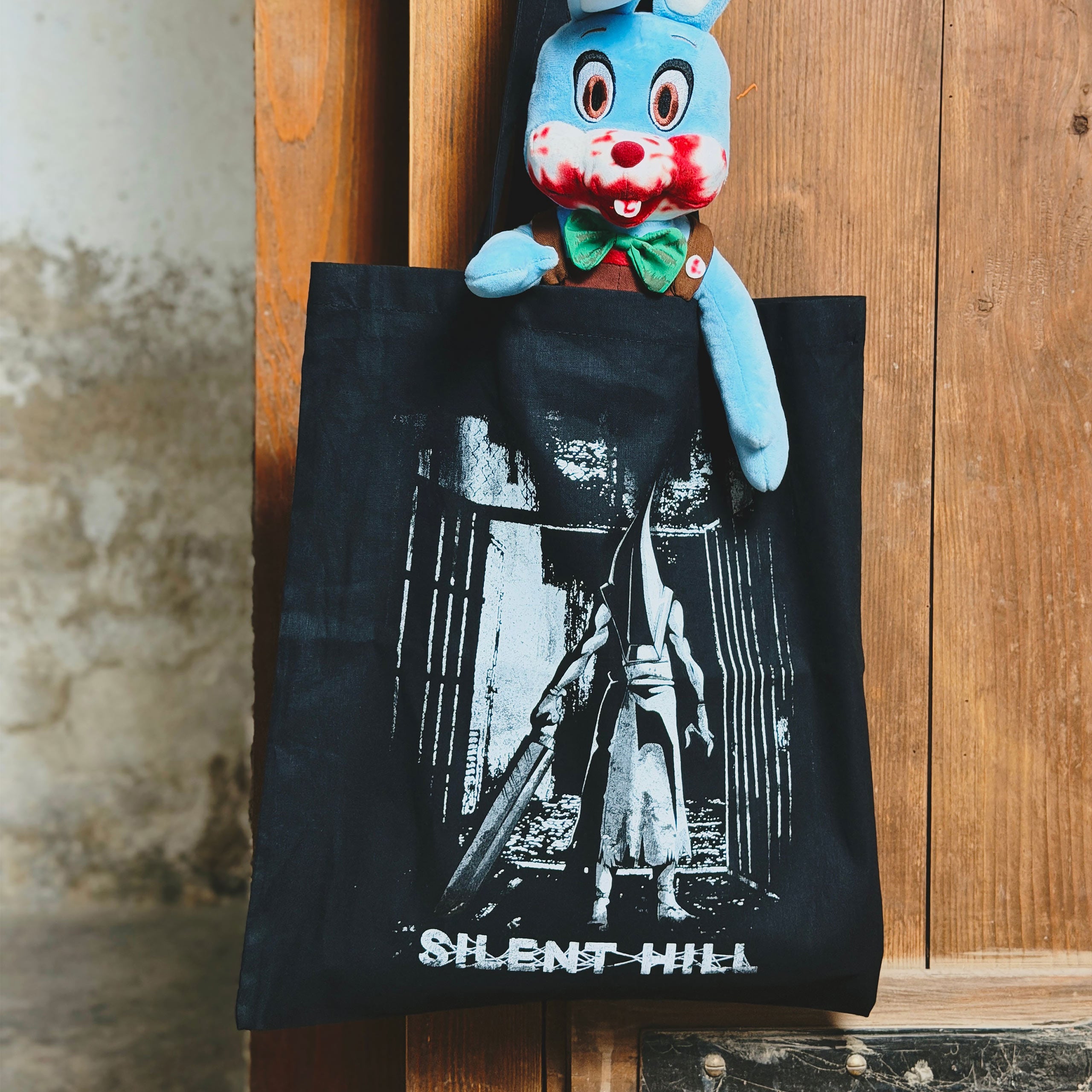 silent-hill-pyramid-head-jutebeutel-stoffbeutel-gaming-motiv image 2