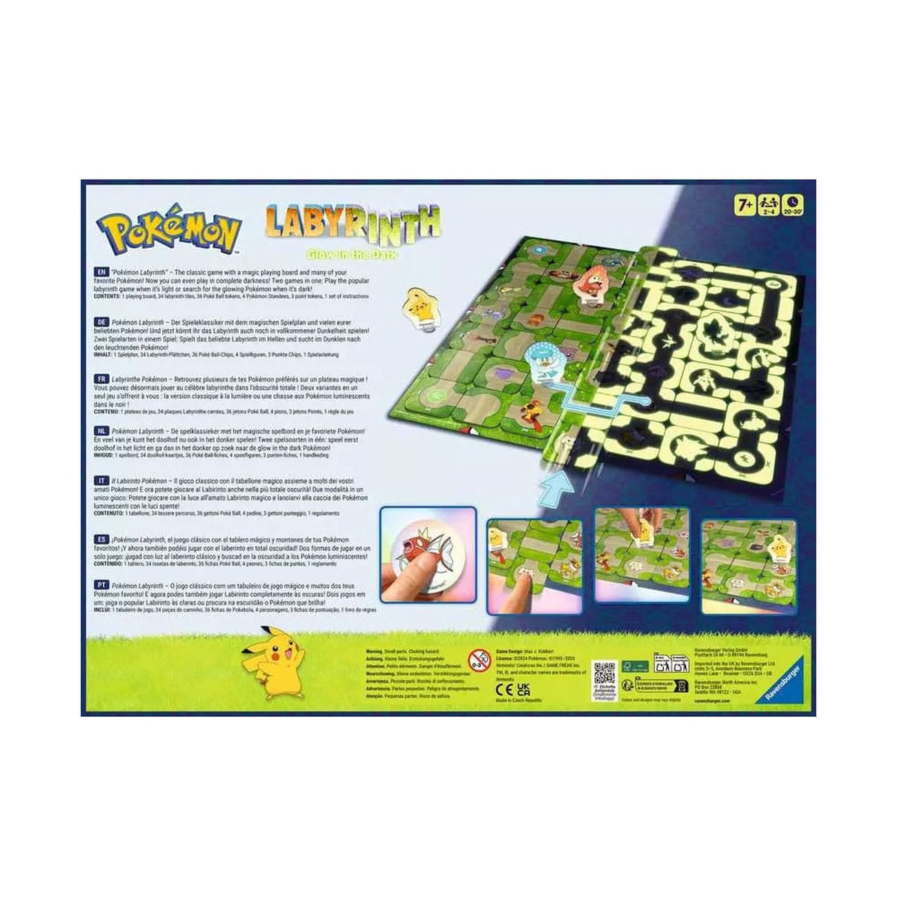 pok-mon-labyrinth-glow-in-the-dark-brettspiel-familie image 6
