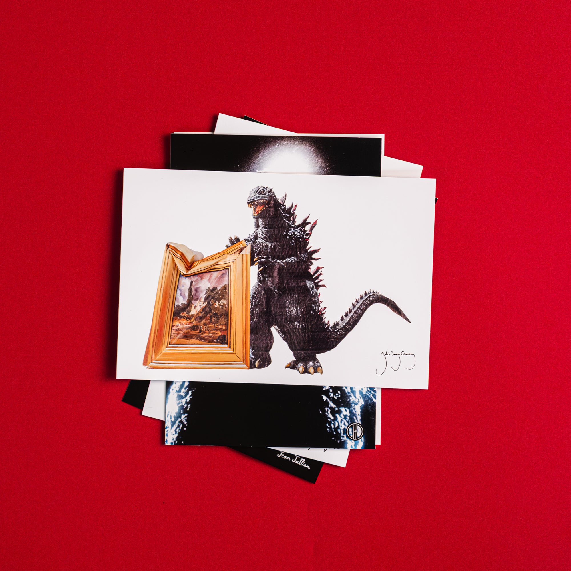 godzilla-home-games-the-art-julio-anaya-postkarte-papier image 3