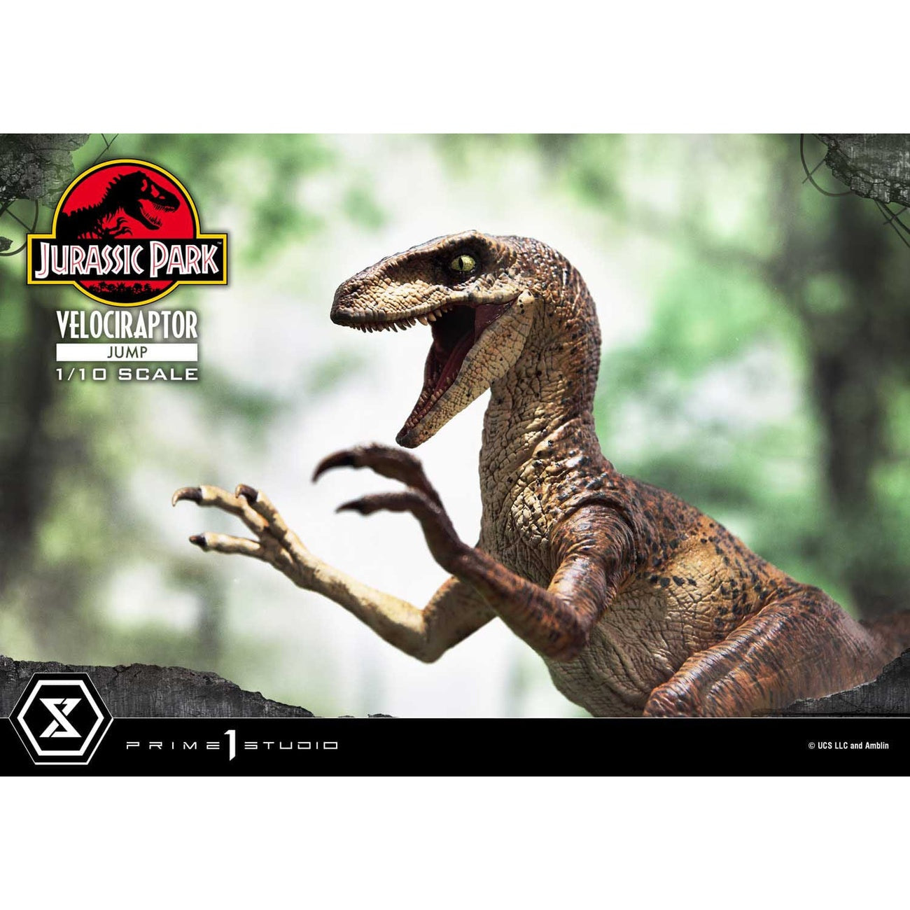 jurassic-park-velociraptor-jump-statue-21-cm-1-10-sammlerfigur image 4