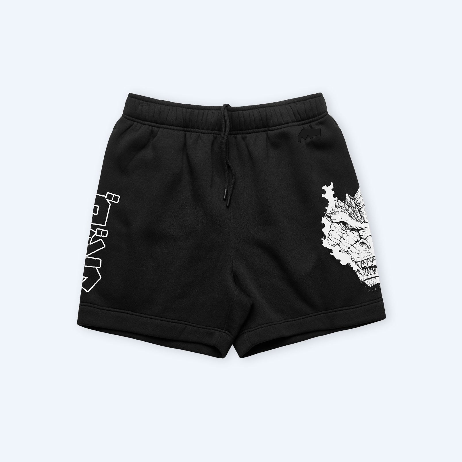 godzilla-sweat-shorts-12-rise-shorts-schwarz-baumwolle image 5