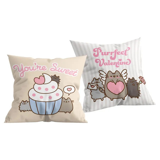 pusheen-you-re-sweet-dekokissen-40x40-cm-velboa image 1