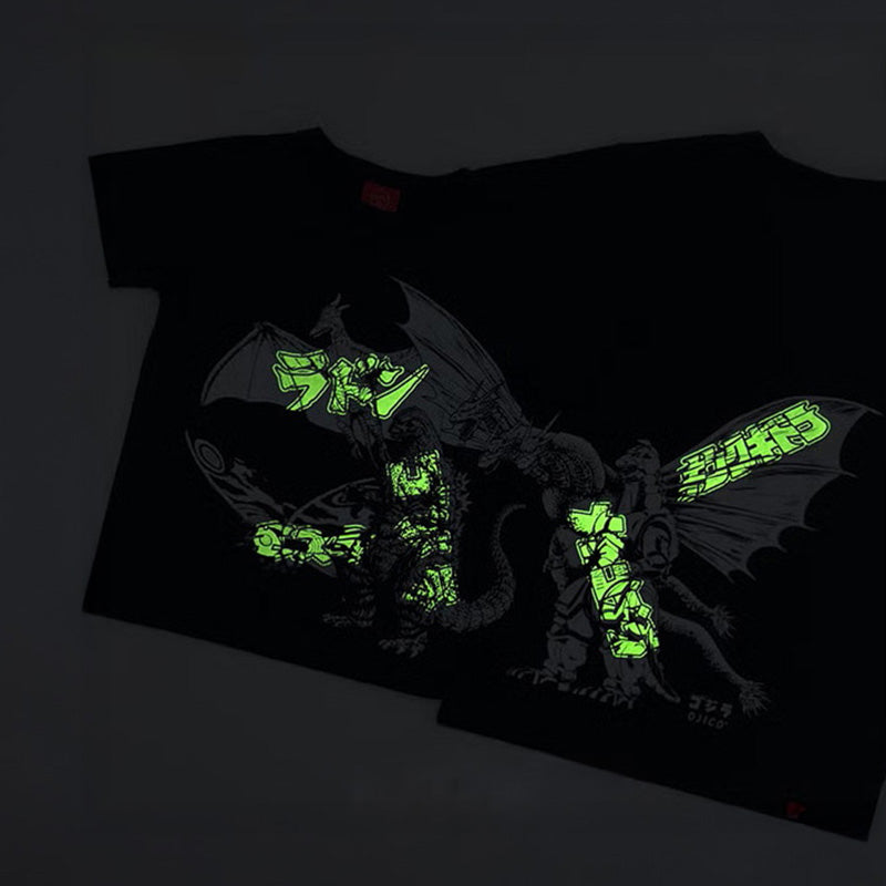godzilla-ojico-glow-monsters-t-shirt-olive-gr-l-baumwolle image 4