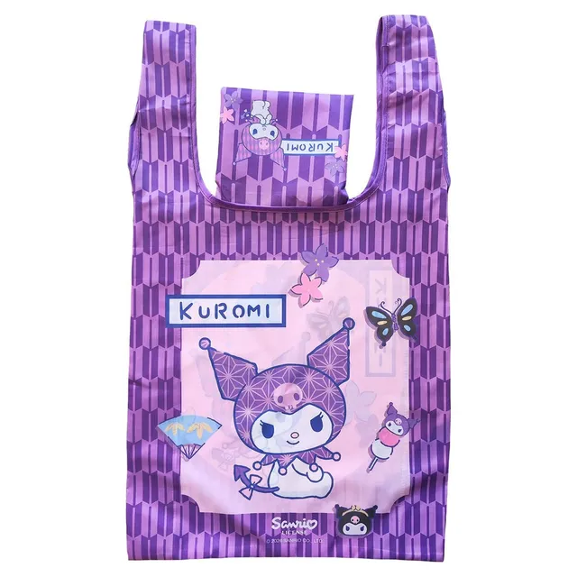 sanrio-kuromi-japanese-foldable-tragetasche-faltbar-polyester image 1