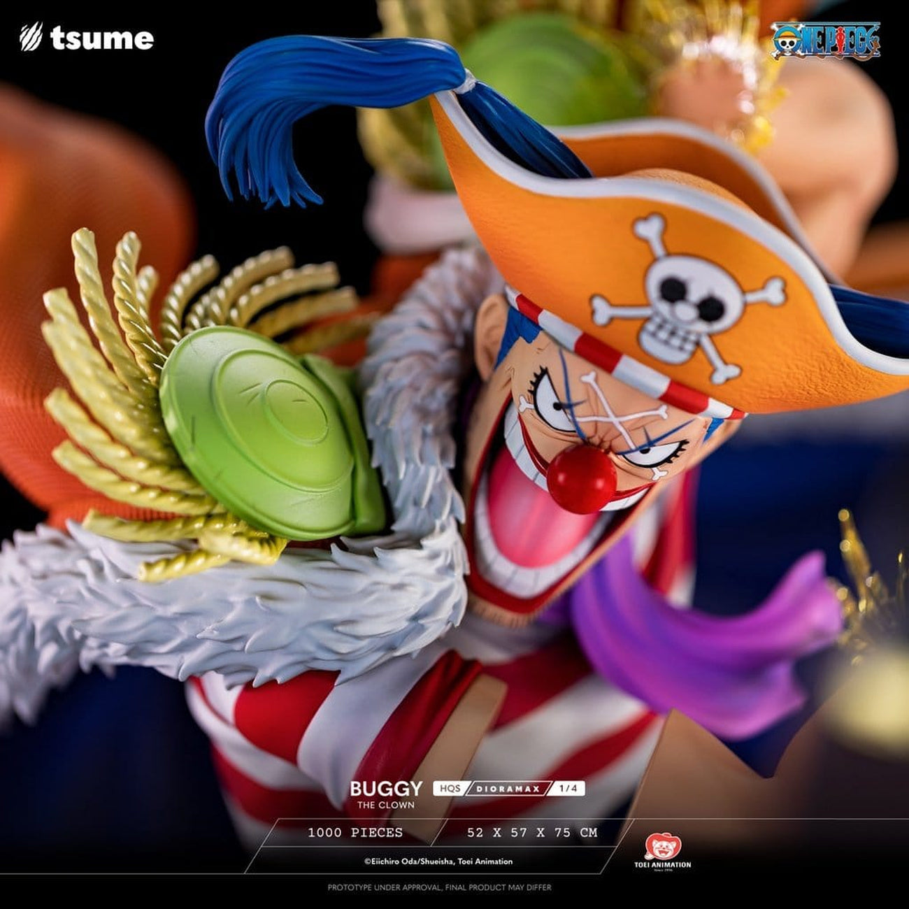 one-piece-hqs-dioramax-buggy-the-clown-figur-1-4-75-cm image 2