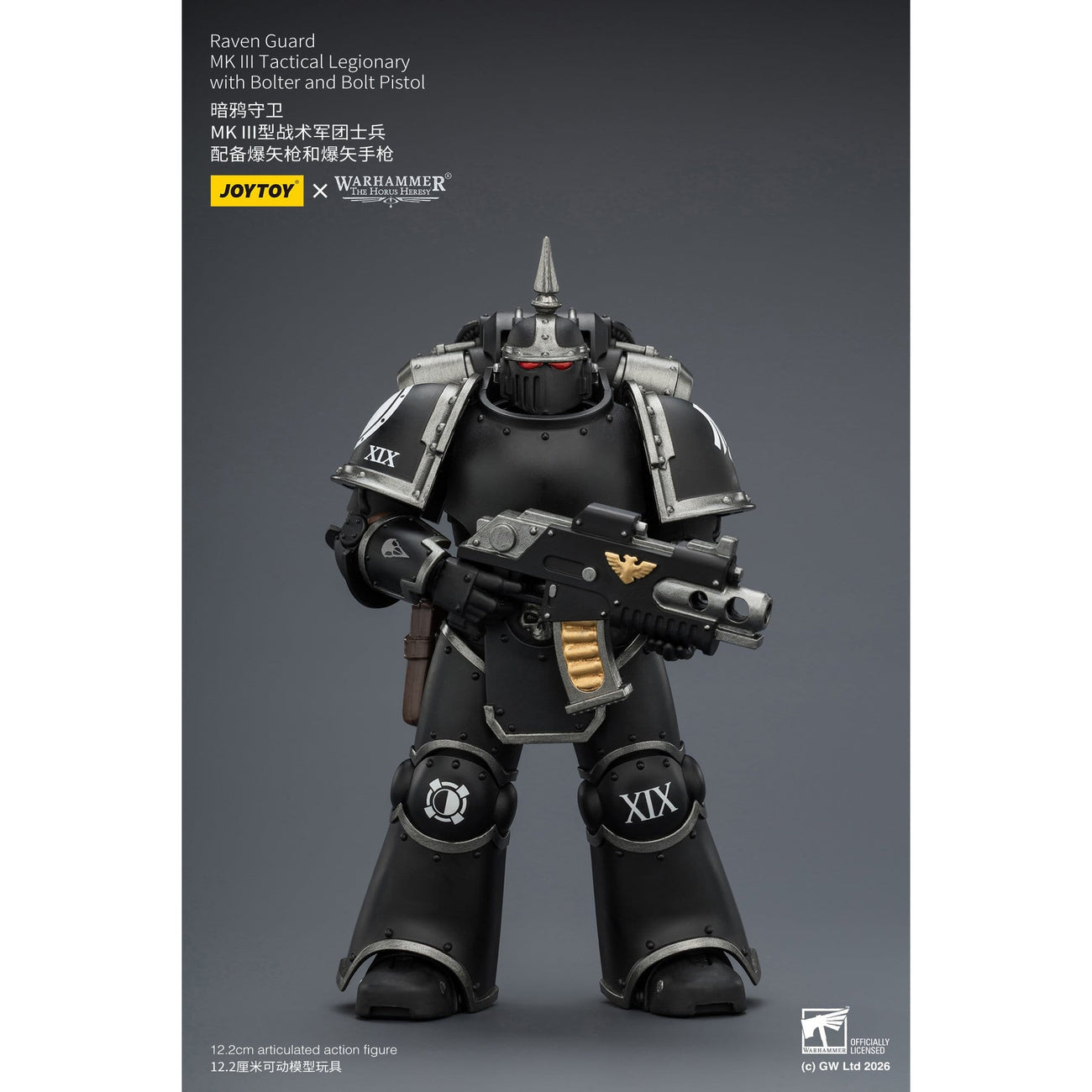 warhammer-40-000-raven-guard-mk-iii-tactical-actionfigur-1-18-bolter image 2