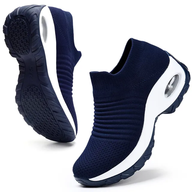 hkr-sneaker-damen-memory-foam-turnschuhe-dunkelblau-35 image 1