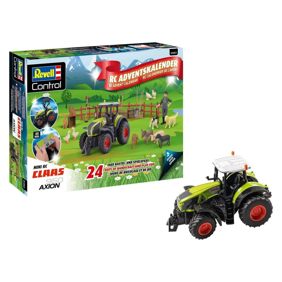 revell-control-adventskalender-rc-traktor-axion-960-bauernhof-set image 1